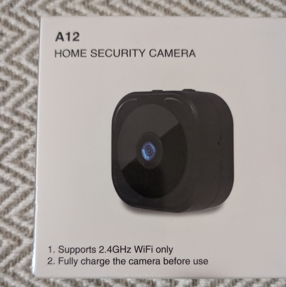 A12 Black Security Webcam